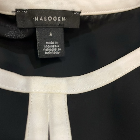 Halogen Tipped Sleeveless Top. Size Small - Picture 6 of 6